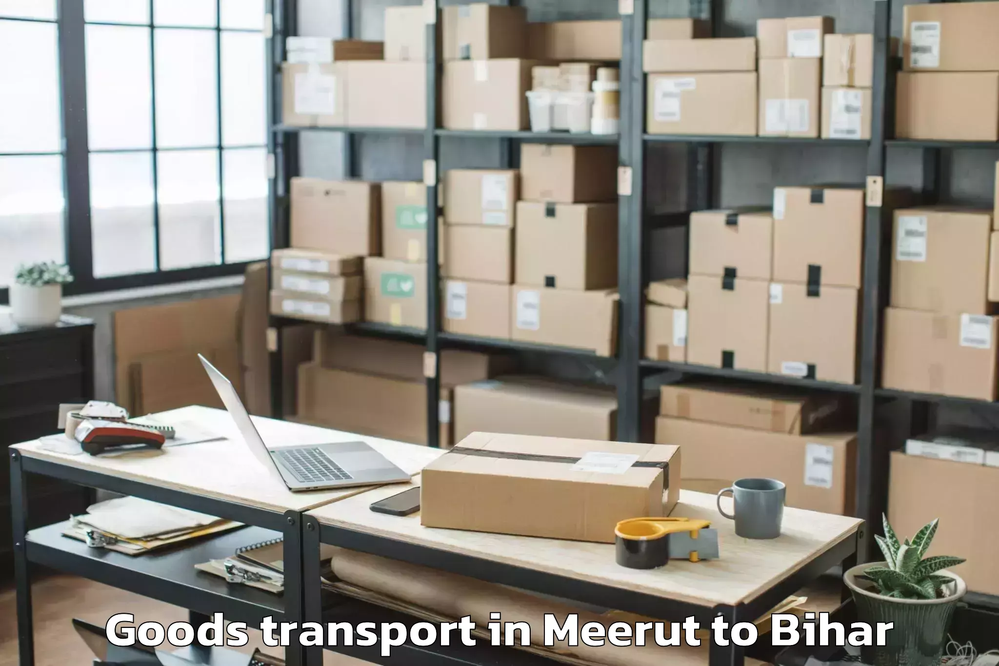 Book Meerut to Puraini Goods Transport Online